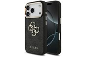 Puhelin - Kannet ja kotelot - GUESS 4G Big 4G Classic Logo Case for iPhone 17 Pro / 18 Pro - Black and Gold - 3666339650988