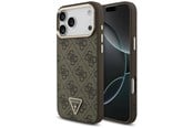 Puhelin - Kannet ja kotelot - GUESS 4G Triangle Logo MagSafe Case for iPhone 17 Pro Max / 18 Pro Max - Brown - 3666339676889