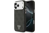 Puhelin - Kannet ja kotelot - GUESS 4G Triangle Logo MagSafe Case for iPhone 17 Pro Max / 18 Pro Max - Black & Silver - 3666339682415