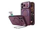 Puhelin - Kannet ja kotelot - ESR Classic Hybrid Kickstand MagSafe case for iPhone 18 Pro Max / 17 Pro Max - dark cherry matte - 4894240303801
