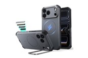 Puhelin - Kannet ja kotelot - ESR Cyber Tough Kickstand MagSafe Case for iPhone 18 Pro / 17 Pro - Gray - 4894240307892