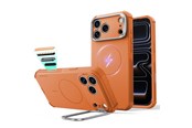 Puhelin - Kannet ja kotelot - ESR Cyber Tough Kickstand MagSafe Case for iPhone 18 Pro / 17 Pro - Orange - 4894240307915