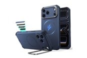 Puhelin - Kannet ja kotelot - ESR Cyber Tough Kickstand MagSafe Case for iPhone 18 Pro Max / 17 Pro Max - Navy Blue - 4894240304105