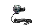 Sähköauton lataus - SiGN 90W 3-in-1 Fast Car Charger with USB-C Cable - SN-CL07