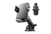 Sähköauton lataus - SiGN Car Holder for Smartphones with Wireless Charging - 4.7"-6.8" - Black - SN-ZS214
