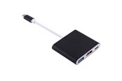 Näyttökaapeli - SiGN Adapter USB-C to HDMI - USB-A - USB-C - Black - PC0849B