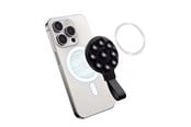 Puhelin - Muut lisävarusteet - SiGN Magnetic Silicone Suction Cup Mobile Phone Holder with Magnetic Ring - Black - SN-HOLDERM