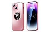 Puhelin - Kannet ja kotelot - SiGN Magnetic Case iPhone 15 Plus with lens protection and logo view - Pink - SN-TPU15PLP