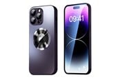 Puhelin - Kannet ja kotelot - SiGN Magnetic Case iPhone 15 Pro Max with lens protection and logo view - Black - SN-TPU15PMS