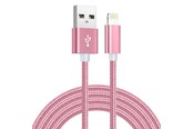 USB kaapelit - SiGN USB Cable with Lightning Connector for iPhone & iPad - 2.1A - 2m - Pink - IP6G0239P