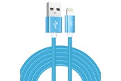 USB kaapelit - SiGN USB to Lightning Cable 2.4A - 3m - Nylon - Blue - IP6G0560L