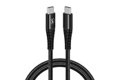 USB kaapelit - SiGN USB-C to USB-C Cable 5A - 100W - 1m - Black - SN-100WB