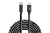 USB kaapelit - SiGN USB-C to Lightning Cable 2.1A - 3m - Black - SN-3B
