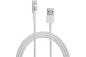 USB kaapelit - SiGN Lightning-Cable for iPhone / iPad - MFi-certified - 2.4A - 12W - 1m - White - SNCAB-1M