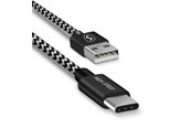 USB kaapelit - SiGN Skin USB-C Cable 2.1A - 1.5m - Black/White - SNCAB-C15M