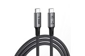 USB kaapelit - SiGN USB4 Thunderbolt 4 USB-C to USB-C Cable - 40Gbps - 8K 60Hz - 100W - 1.8m - Black/Grey - SN-CC100W