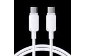 USB kaapelit - SiGN USB-C to USB-C Cable - Fast Charging 100W - 1.2 m - White - SN-CC120W