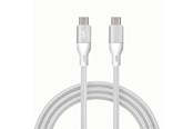 USB kaapelit - SiGN 60W USB-C to USB-C cable - 2m - White - SN-CC3200W