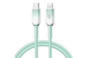 USB kaapelit - SiGN Dynamic Series USB-C to Lightning Cable 2.4A - 1m - Green - SN-D-GREENCL1M