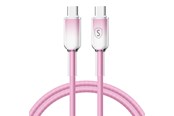 USB kaapelit - SiGN Dynamic Series USB-C to USB-C Cable 60W - 1m - Pink - SN-D-PINKCC1M