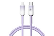 USB kaapelit - SiGN Dynamic Series USB-C to USB-C Cable 60W - 1m - Purple - SN-D-PURPLECC1M