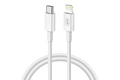USB kaapelit - SiGN USB-C to Lightning Cable 2.4A - 1m - White - SN-LU1M