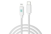 USB kaapelit - SiGN USB-C to Lightning cable 2m - MFi - 27W - White - SN-MFI27W-2M