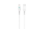 USB kaapelit - SiGN USB-C to Lightning cable 1m - MFi - 3A - 60W - White - SN-110PD