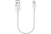 USB kaapelit - SiGN USB-C Cable for Fast Charging 2.4A - 0.25m - White - SN-USBC025WHITE