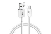 USB kaapelit - SiGN USB-C Cable for Fast Charging 2.4A - 1m - White - SN-USBC1MWHITE