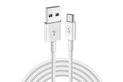 USB kaapelit - SiGN USB-C Cable for Fast Charging 2.4A - 2m - White - SN-USBC2MWHITE