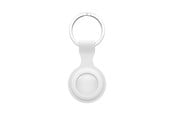Puhelin - Muut lisävarusteet - SiGN Apple Airtag Key Ring with Silicone Case - White - 680300074C
