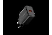 Puhelin - Adapterit & Laturit - SiGN Fast Charger USB-A QC 3.0 - 18W - 3A - Black - SN-BL001