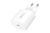 Puhelin - Adapterit & Laturit - SiGN USB-C Fast Charger 25W 3A - White - SN-PD25W