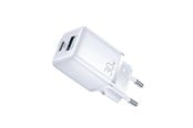 Puhelin - Adapterit & Laturit - SiGN Mini Quick Charger USB & USB-C - PD & Q.C3.0 - 3A - 30W - White - SN-QP303