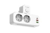 Puhelin - Adapterit & Laturit - SiGN 20W Power Strip with LED Night Light - 2-way/2 xUSB-A/1x USB-C - White - SN-SE2337