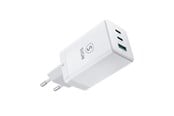 Puhelin - Adapterit & Laturit - SiGN GaN Ultra 65W 2xUSB-C & 1xUSB-A Fast Charger - White - SN-TCG01W