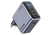 Puhelin - Adapterit & Laturit - SiGN 140W Fast Charger with Smart Display - 3x USB-C / 1x USB-A - Gray - SN-UG140W