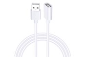 USB kaapelit - SiGN USB-A extension cable 1m - white - SN-EXA-1M