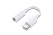 Audiokaapelit - SiGN Lightning to 3.5mm AUX Adapter - White - SN-IPLH35AUX