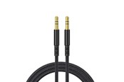 Audiokaapelit - SiGN AUX Car Stereo Audio Cable 2m - Black - SN-SY-20A1