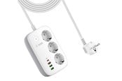Smart Home - Älykoti - SiGN Smart WiFi Outlet 3xEU + 3xUSB - 1xUSB-C - 1.5m 30W - White - SNSM-WIFIPOWER