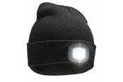 Taskulamput ja otsalamput - SiGN Beanie with LED lamp USB - Black - SN-HLED