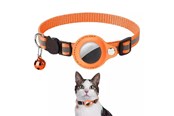 Puhelin - Muut lisävarusteet - SiGN AirTag collar for dog & cat - Orange - SN-AIRHALSORG