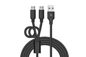Pelit - lisävarusteet - SiGN Charge & Play cable PS4 - charge two controllers simultaneously - 20165