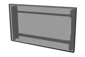 Seinäkiinnitys, AV-kiinnikkeet & AV-kalusteet - Peerless AV Peerless-AV mounting kit - clean profile - for flat panel - black - TAA Compliant - Max 40.8 kg - recommended for 55" - EWL-55XE4F