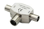 Kaapelihyllyt, Kaapelisukat & Kaapelisiteet - Deltaco - splitter for TV - 2-way fully shielded - R00150039