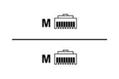 Verkkokaapelit - Telegärtner MP8 FS 600 - Keltainen - 7.5m - L00004A0058