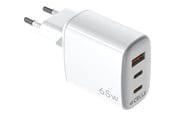 Puhelin - Adapterit & Laturit - CELLY [UPTC COLLECTION] power adapter - GaN - 2 x USB-C USB - 65 watt - UPTC1USB2USBC65