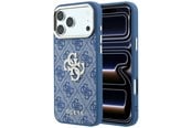 Puhelin - Kannet ja kotelot - GUESS 4G & Big Strass Logo Case for iPhone 18 Pro / 17 Pro - Blue - 3666339653064